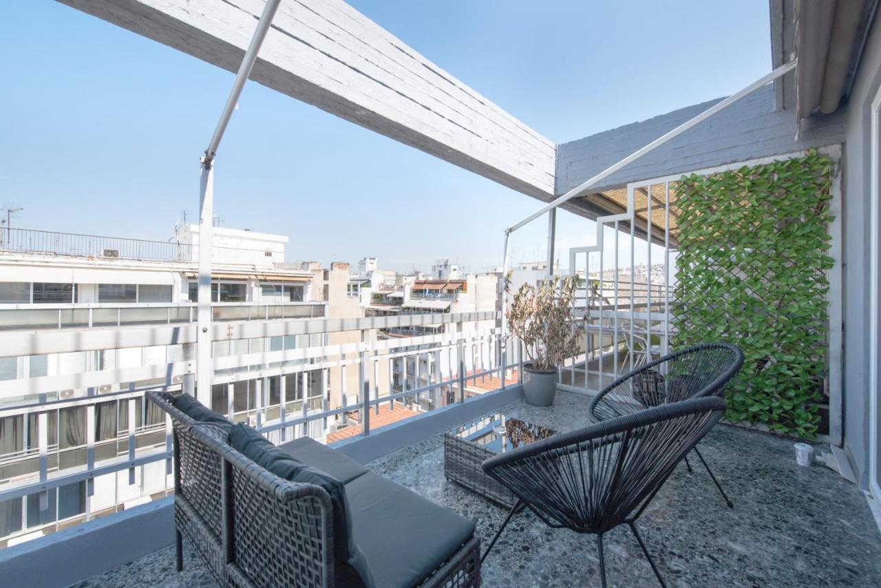 Ferienwohnung Daphne By Halu! : Downtown Family Penthouse Thessaloniki Exterior foto